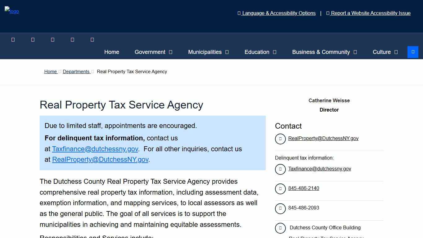 Real Property Tax Service Agency